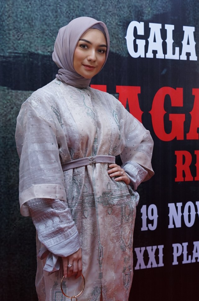 Artis Citra Kirana saat ditemui di gala premiere film Nagabonar Reborn di Plaza Indonesia, Jakarta, Selasa, (19/11/2019). Foto: Ronny