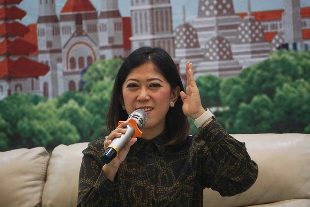 Politikus Partai Golkar Meutya Hafid kini menjabat sebagai Menteri Komunikasi dan Digital pada Kabinet Merah Putih. Foto: Fanny Kusumawardhani/kumparan