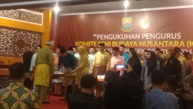 Pengukuhan pengurus Komite Seni Budaya Nusantara (KSBN) Provinsi Jambi. Foto: Ist