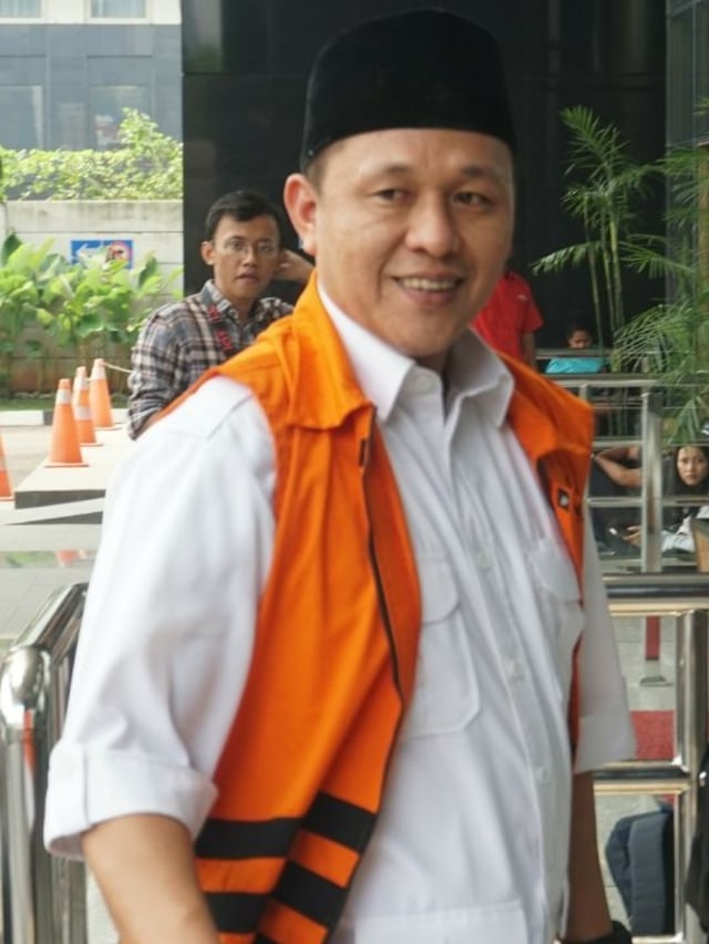 Eks Bupati Lampung Tengah, Mustafa, di Gedung KPK.  Foto: Nugroho Sejati/kumparan 