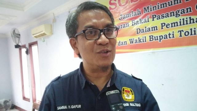 Komisioner Divisi Teknis dan Penyelenggara Pemilu KPU Sulteng, Samsul Y Gafur. Foto: Sabran/PaluPoso