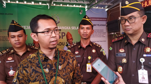 Ketua Tim penilaian Kemenpan RB, Arif Tri Haryanto saat dijumpai sejumlah wartawan.