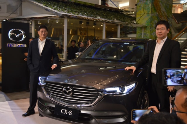 Mazda All-new CX-8 resmi mengaspal di Indonesia, Jumat (22/11). Foto: Bagas Putra Riyadhana