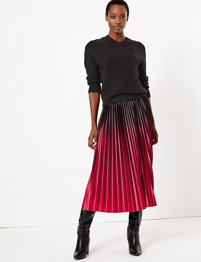 Pleated Skirt - Mark & Spencer