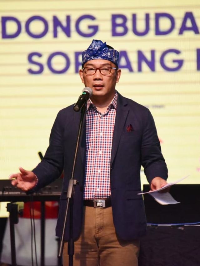 Gubernur Jawa Barat Ridwan Kamil membuka Konferensi Musik Indonesia ke-2 di Soreang, Kabupaten Bandung.  Foto: Dok. Humas Pemprov Jabar