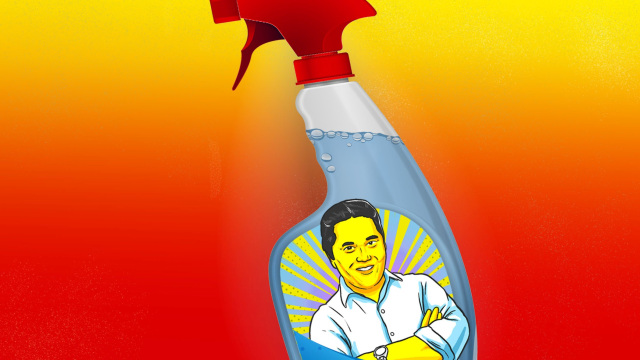 Erick Thohir hendak bersih-bersih dan membenahi BUMN. Ilustrator: Argy Pradypta/kumparan 