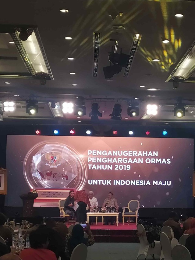 Acara penganugerahan Ormas Award 2019 oleh Kemendagri di Hotel Kartika Chandra, Jakarta, Senin (25/11). Foto: Maulana Ramadhan/kumparan