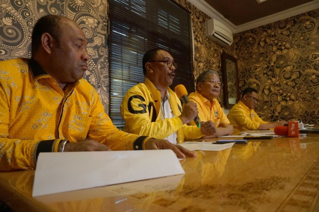 Konferensi pers Tim Sukses Bambang Soesatyo