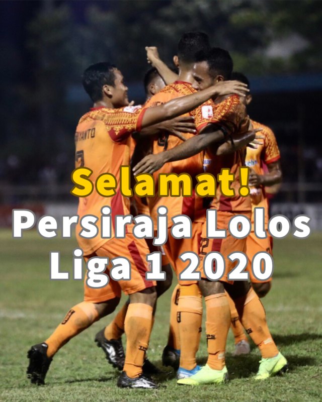 Persiraja promosi ke Liga 1 2020, usai mengalahkan Sriwijaya FC dengan skor 1-0 pada perebutan tempat ketiga Liga 2, Senin (25/11). Foto: Suparta/acehkini