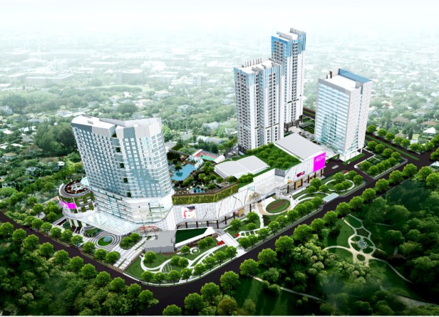 Foto udara Elegance Tower di Southgate Residence Jakarta Selatan Foto: Dok. Sinar Mas Land