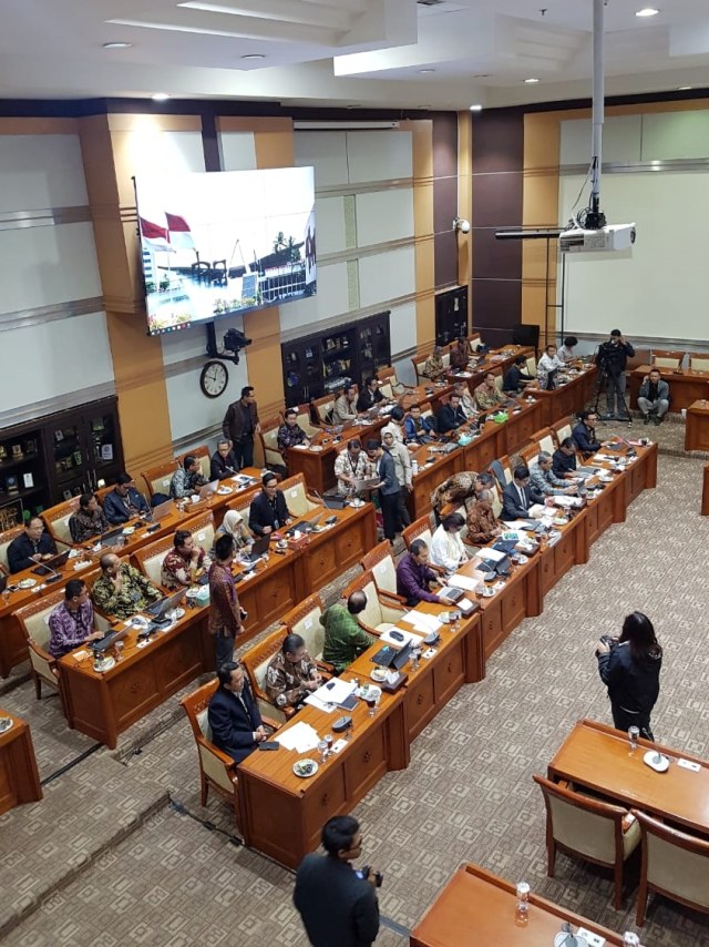 Komisi Pemberantasan Korupsi (KPK) menghadiri rapat dengan Komisi III DPR RI di Kompleks Senayan, Jakarta. Foto: Efira Tamara Thenu/kumparan 