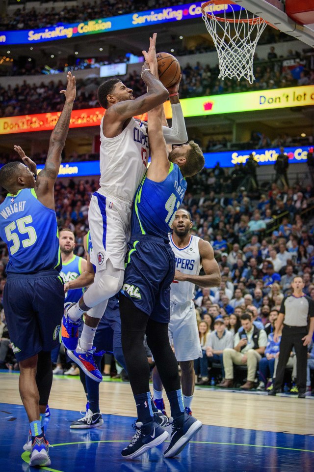 Pertandingan NBA antara Los Angeles Clippers dan Dallas Mavericks.  Foto: Jerome Miron-USA TODAY Sports