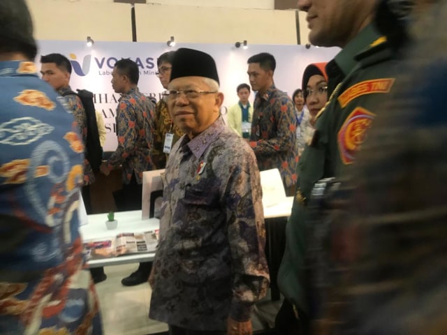 Wapres Republik Indonesia Ma'ruf Amin saat berkunjung ke Universitas Brawijaya (UB).