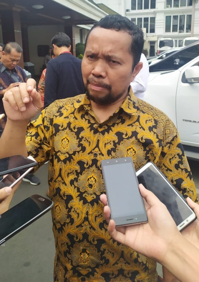 Ketua AMSI, Wenseslaus Manggut di Kemenkopolhukam, Rabu (27/11). Foto: Maulana Ramadhan/kumparan