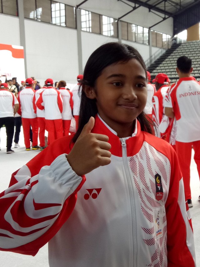 Kyandra Kailana Suanto, atlet termuda Indonesia di SEA Games 2019. Foto: Aditia Rizki Nugraha/kumparan