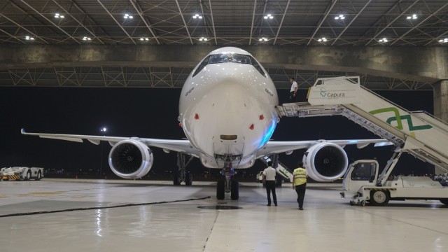 Pesawat Garuda Indonesia Airbus A330-900 Neo. Foto: Iqbal FIrdaus/kumparan