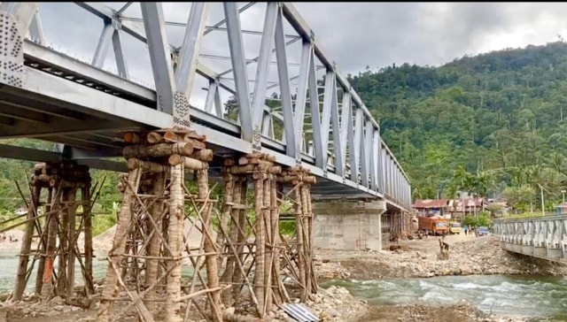 Jembatan Pintu Rime Gayo Lues, akan segera selesai dibangun. Dok. P2K