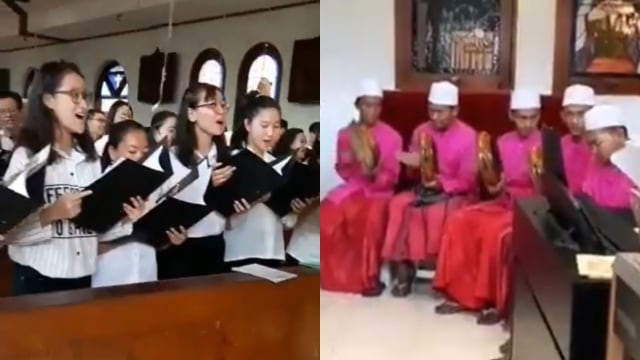 Viral Video Kolaborasi Paduan Suara Gereja dan Kelompok Rebana (345032)