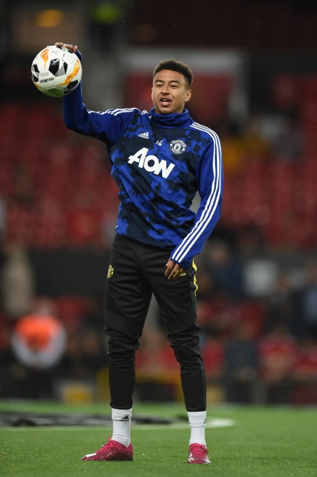 Pemain Manchester United (MU), Jesse Lingard. Foto: Oli SCARFF / AFP