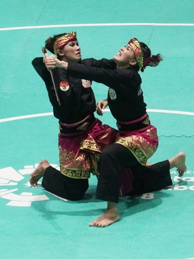 Atlet pencak silat Indonesia di Asian Games 2018. Foto: Aditia Noviansyah/kumparan