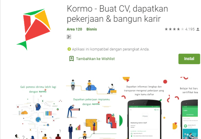 Aplikasi Kormo dari Google Indonesia