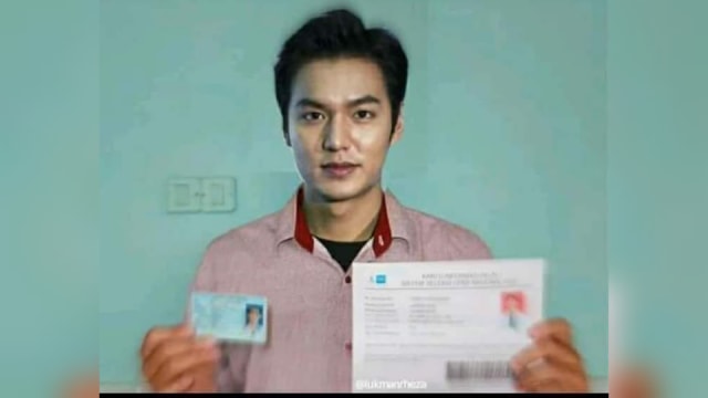 Foto editan mirip Lee Min Ho mendaftar CPNS viral. (Foto: @pusat_info_cpns)