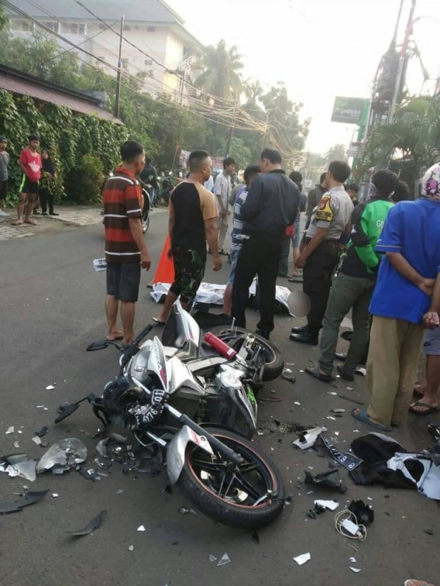 Kondisi motor yang dikendarai Nurul Faqih. Foto: Dok. Istimewa