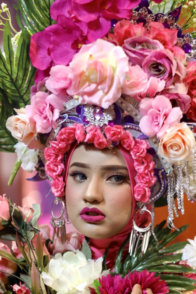 Putri Andriani dinobatkan sebagai Putri Bunga Aceh 2019. Foto: Suparta/acehkini