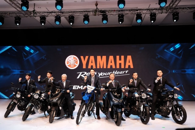 Yamaha resmi meluncurkan deretan motornya Senin 2 Desember 2019. Foto: Bangkit Jaya Putra