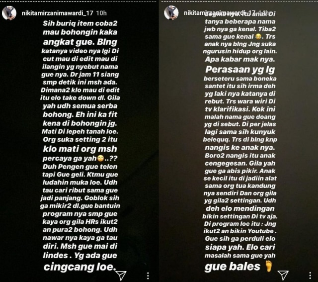Nikita Mirzani, Uya Kuya