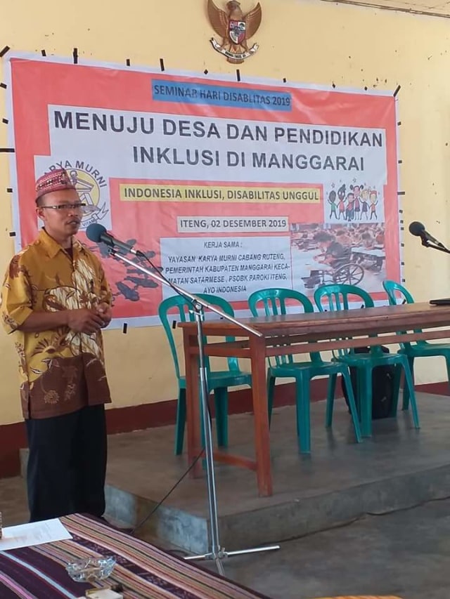Sebastianus Hanu, Koordinator Program CBR Yayasan Karya Murni Ruteng. Foto: istimewa. 