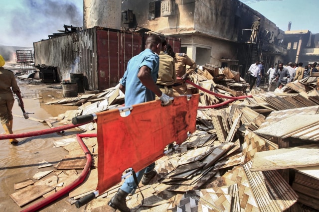 Ledakan di pabrik keramik Sudan menewaskan 23 orang. Foto: Ebrahim Hamid/AFP