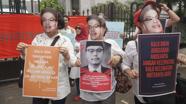 Aksi Mendukung Transparansi APBD di DPRD Jakarta