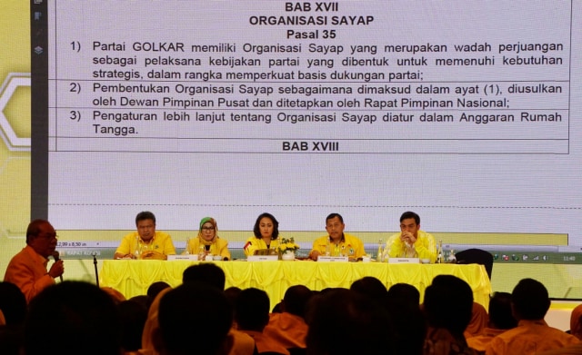 Pembahasan soal AMPG pada Munas X Partai Golkar di Jakarta, Kamis (5/12/2019). Foto: Jamal Ramadhan/kumparan