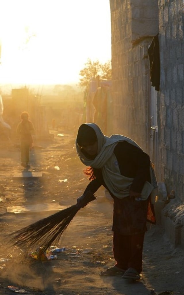 Ilustrasi wanita Pakistan Foto: AFP/Farooq Naeem