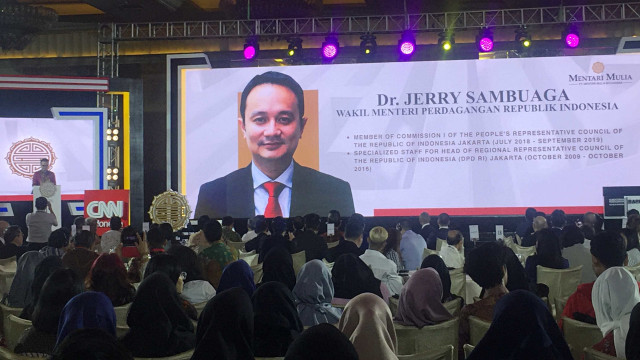 Wakil Menteri Perdagangan, Jerry Sambuaga di Hotel Mulia Jakarta. Foto: Moh Fajri/kumparan