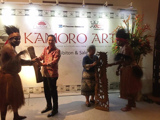 Beragam Karya Seni Suku Kamoro Dipamerkan Lewat Pameran 