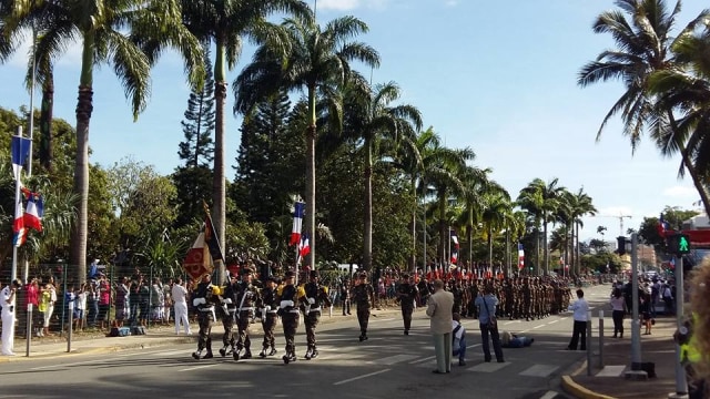 Suasana pawai Hari Nasional 14 Juli 2017 di Kaledonia Baru | Sumber: Koleksi pribadi