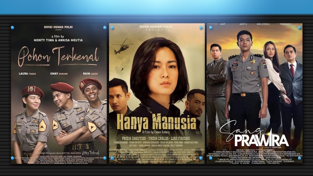 Film yang mengangkat tema tentang polisi Indonesia foto: Infografik: Maulana Saputra/kumparan