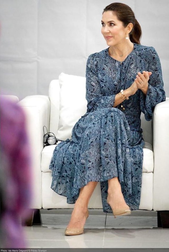 Putri Denmark, Mary Donaldson, di Yogyakarta, Jawa Tengah. Foto: Instagram/detdanskekongehus