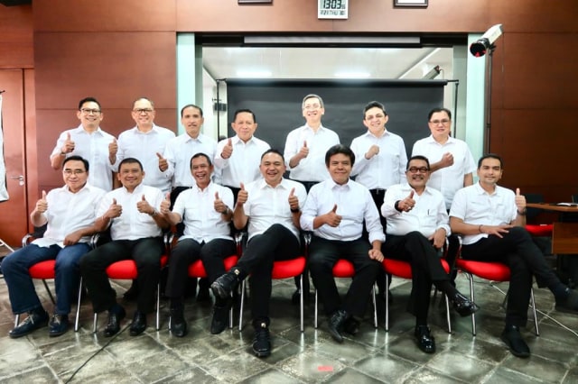 Jajaran direksi Garuda Indonesia (sebelum diberhentikan Dewan Komisaris) Foto: Istimewa