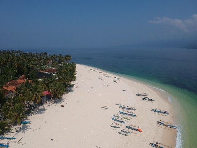 Pulau Pisang dari foto udara, Minggu (8/12) | Foto : Dimas Prasetyo/Lampung Geh