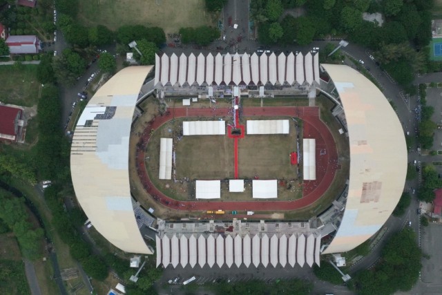 Stadion Harapan Bangsa di Lhong Raya, Banda Aceh, yang berkapasitas 45 ribu penonton akan dijadikan markas Persiraja di Liga 1 2020. Foto: Abdul Hadi/acehkini