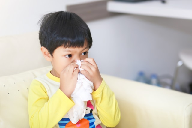 Ilustrasi polip hidung pada anak. Foto: Shutterstock