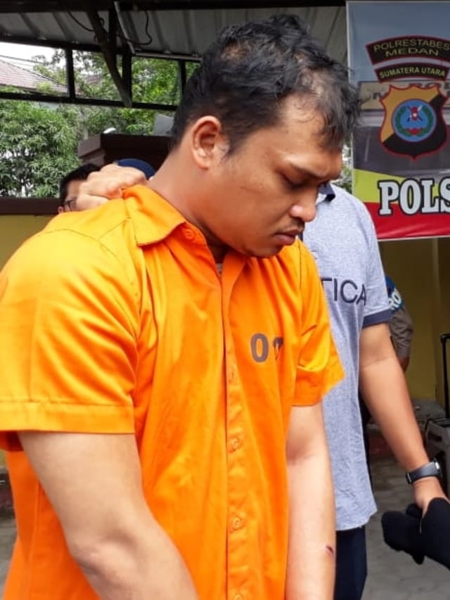 Pelaku pembunuhan wanita muda di sebuah indekost di Medan. Foto: Dok. Istimewa