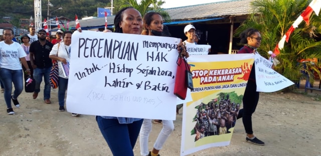 16 hari anti kekerasan terhadap perempuan. (BumiPapua.com/Katharina)