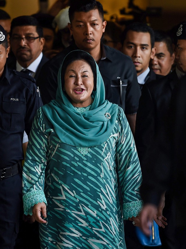 Rosmah Mansor istri dari Mantan Perdana Menteri Najib Razak. Foto: AFP/SADIQ ASYRAF