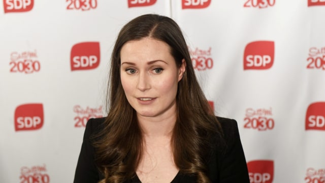 Perdana Menteri Finlandia terpilih, Sanna Marin. Foto: Vesa Moilanen/Lehtikuva/via REUTERS