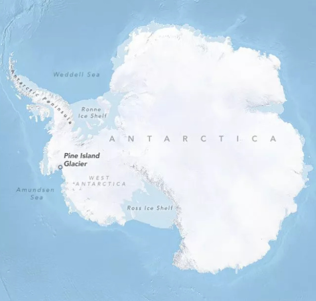 Peta Antartika. Foto: Northumbria University