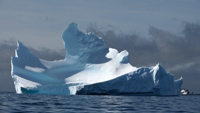 Salju di Antartika yang meleleh akibat pemanasan global. Foto: Johan Ordonez